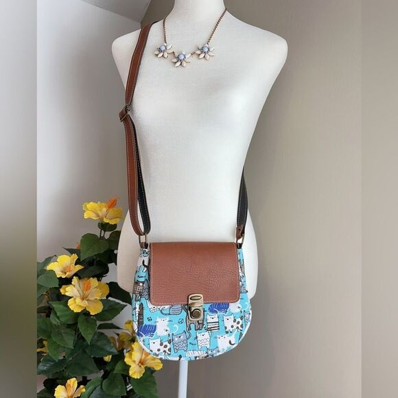 New Small Crossbody bag with‎ cat prints - Picture 6 of 6